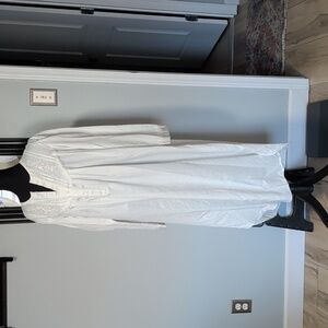 Vintage 80's Collette's By Miss Elaine Small White Fleece Lined Nightgown